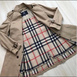✨美品✨【BURBERRY】ジャケット(38)袖部分人工皮革 ブラウン-