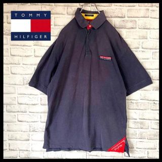 トミーヒルフィガー(TOMMY HILFIGER)の【希少入手困難】トミーヒルフィガー⭐︎マルチカラーポロシャツ　刺繍ロゴ　年代古着(ポロシャツ)