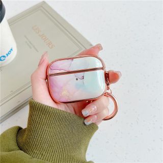 マーブル柄 大理石柄Air pods pro caseエアーポッズ プロタイプB(ヘッドフォン/イヤフォン)