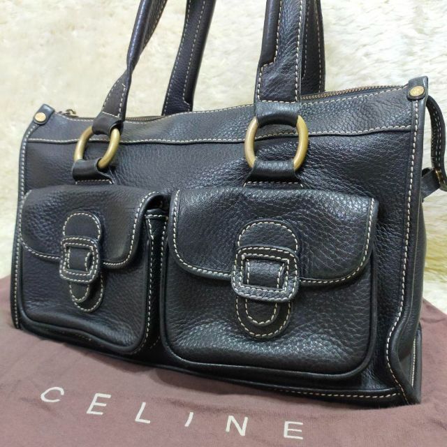 celine - 希少✨セリーヌ ブギーバッグ オールレザー ブラック トート ...