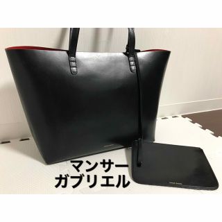 マンサーガブリエル(MANSUR GAVRIEL)の極美品MANSURGAVRIELイタリアンカーフレザー美品マンサーガブリエル牛革(トートバッグ)