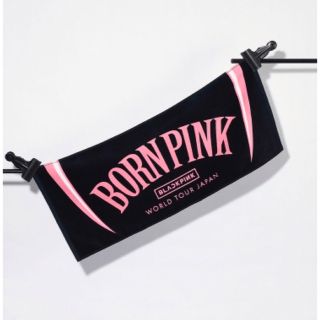 BLACKPINK タオル　BORNPINK フェイスタオル　ブラック(アイドルグッズ)