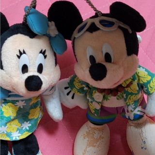 ディズニー(Disney)の❤ミッキーミニーぬいばセット サマーリゾート(ぬいぐるみ)