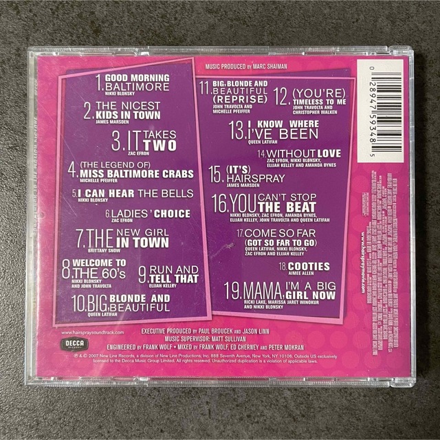 映画「ヘアスプレー」オリジナル・サウンドトラック  エンタメ/ホビーのCD(映画音楽)の商品写真