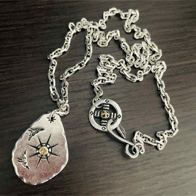 タタキ 金メタル ネックレス イーグルフックホイールチェーン ゴローズ