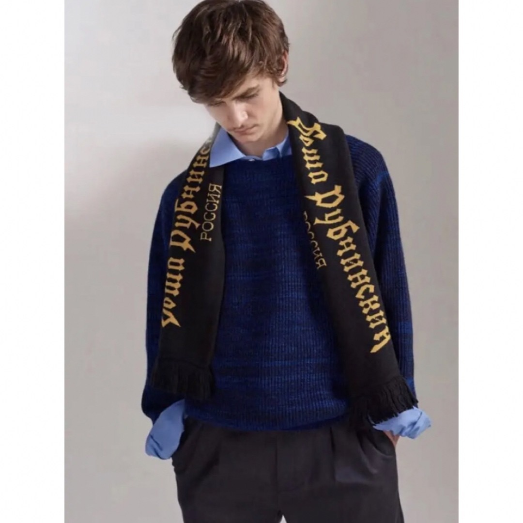 Gosha Rubchinskiy ゴーシャラブチンスキー マフラー ブラック Gosha Rubchinskiy ゴーシャラブチンスキー マフラー ブラック