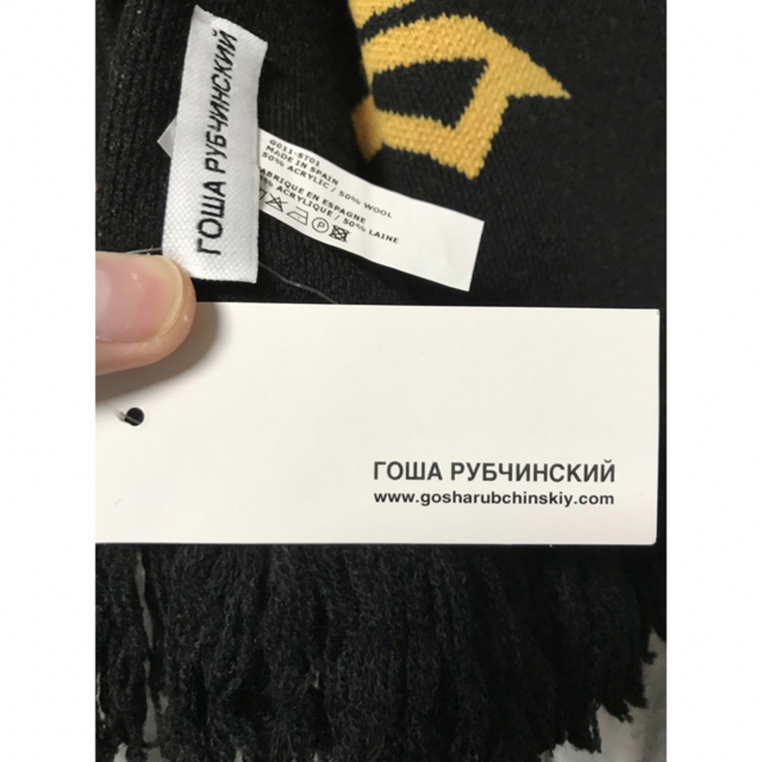 Gosha Rubchinskiy ゴーシャラブチンスキー マフラー ブラック Gosha Rubchinskiy ゴーシャラブチンスキー マフラー ブラック
