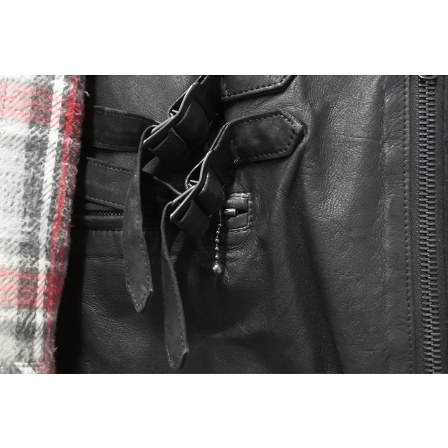 NUMBER (N)INE(ナンバーナイン)のNUMBER NINE ナンバーナイン ドッキングジャケット サイズ 2 05AW ハイスト期 チェック ブラック レッド グレー 美品 中古 50140 レディースのジャケット/アウター(その他)の商品写真