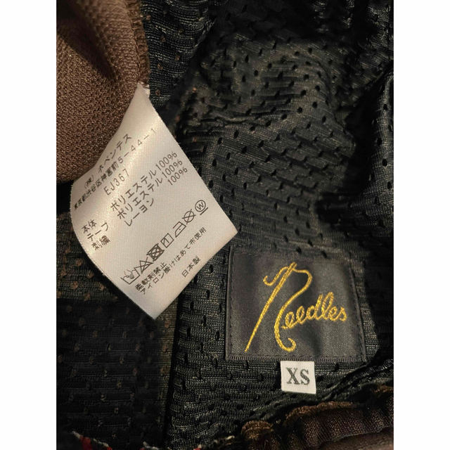 美品 needles トラックパンツ ブラウン レッド ブラック-