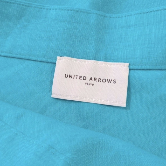 UNITED ARROWS(ユナイテッドアローズ)の【新品】UNITED ARROWS◆ターコイズブルー　リネン　マキシスカート レディースのスカート(ロングスカート)の商品写真