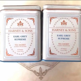 ディーンアンドデルーカ(DEAN & DELUCA)のHarney & Sons アールグレイスプリーム 20サシェ入り 2缶(茶)