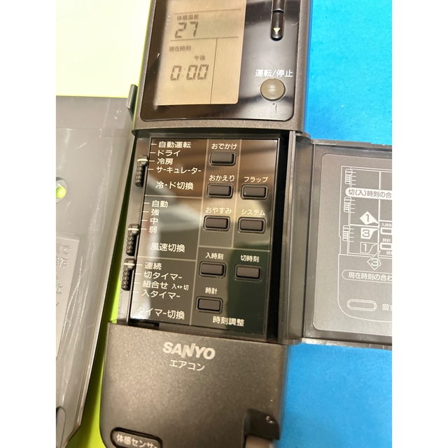 SANYO SANYO RCS-WR1A(K) エアコン リモコン サンヨーの通販 by たかし SANYO RCS-WR1A(K) エアコン リモコン サンヨー ❸