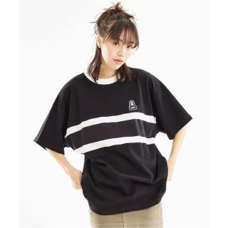 エックスガール(X-girl)の♡CONTRAST STRIPE S/S TEE トップス X-girl♡(Tシャツ(半袖/袖なし))