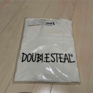 ダブルスティール(DOUBLE STEAL)の新品　未使用　未開封　ダグ付き　ダブルスティール　半袖　tシャツ M 白(Tシャツ/カットソー(半袖/袖なし))