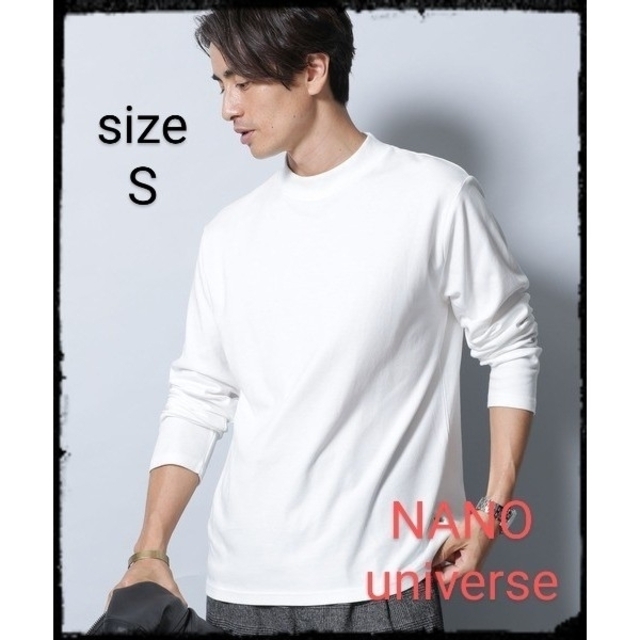 nano・universe(ナノユニバース)の《イヤな臭いを軽減》Anti Smell モックネックロングスリーブTシャツ メンズのトップス(Tシャツ/カットソー(七分/長袖))の商品写真