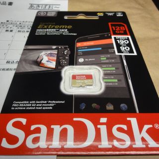 サンディスク(SanDisk)のSanDisk Extreme microSDXC カード128G【新品未開封】(その他)