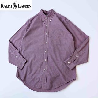 ラルフローレン(Ralph Lauren)の90s ラルフローレン BLAKE マイクロチェックボタンダウンシャツ M(シャツ)