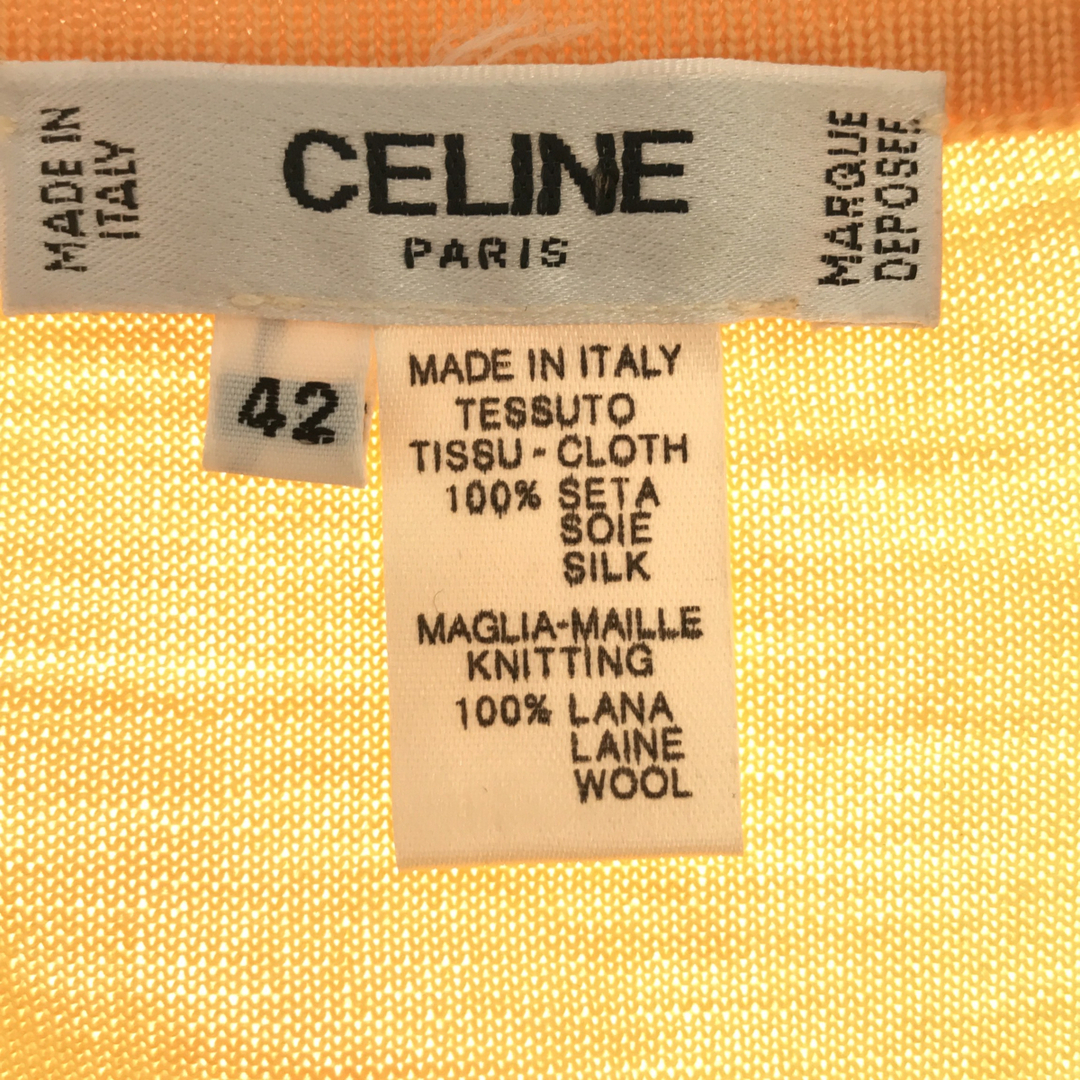 celine(セリーヌ)のCELINE 切り替えニットセーター 42 イタリア製 レディースのトップス(ニット/セーター)の商品写真
