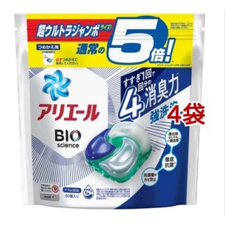 アリエール ジェルボール4D 洗濯洗剤 清潔で爽やかな香り 詰め替え(洗剤/柔軟剤)