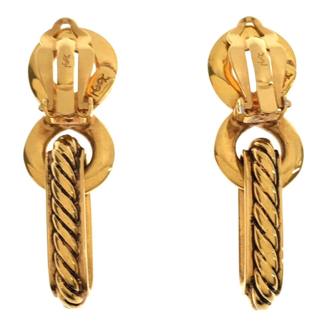 Saint Laurent - YVES SAINT LAURENT イヤリング ゴールドの通販 by