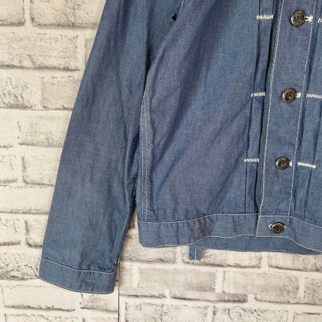 Levi's(リーバイス)の【美品希少レアデザイン】Levi's⭐︎デニム柄ジャケット　薄手　着心地◎ レディースのジャケット/アウター(Gジャン/デニムジャケット)の商品写真