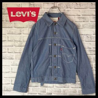 リーバイス(Levi's)の【美品希少レアデザイン】Levi's⭐︎デニム柄ジャケット　薄手　着心地◎(Gジャン/デニムジャケット)