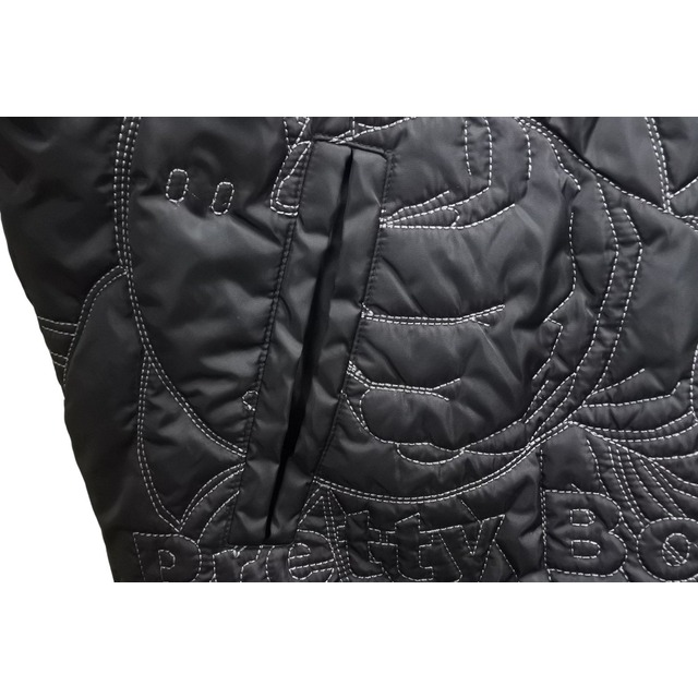 PELLE PELLE ペレペレ ブルゾン キルティング ダウンジャケット ブラック サイズ3XL 美品 中古 50090