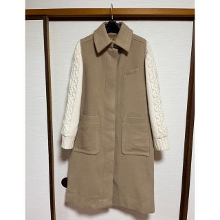 ファーファー(fur fur)のFURFUR ニット切り替えロングコート(ロングコート)