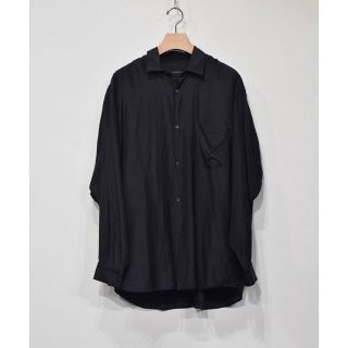 コモリ(COMOLI)の23ss comoli ウールシルク　コモリシャツ　navy サイズ3(シャツ)