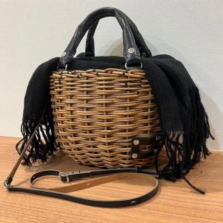 アッシュペーフランス(H.P.FRANCE)のebagos  エバゴス　希少 完売品(かごバッグ/ストローバッグ)