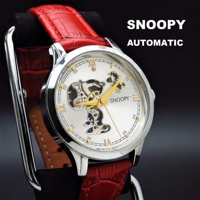 SNOOPY(スヌーピー)のSNOOPY 自動巻き腕時計 スケルトン  メンズの時計(腕時計(アナログ))の商品写真