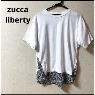 ズッカ(ZUCCa)の美品　zucca LIBERTY  ドッキングシャツ　カジュアル(Tシャツ(半袖/袖なし))