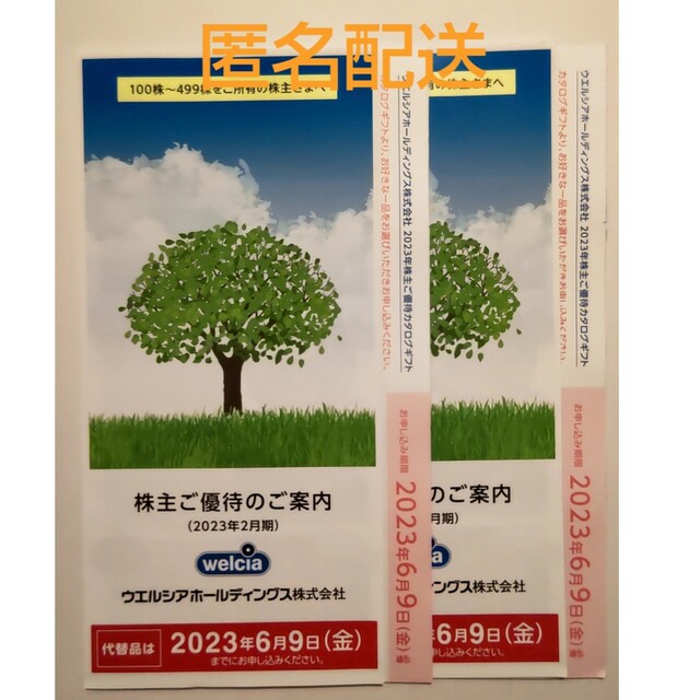 【送料無料】ウェルシア 株主優待 6000円分