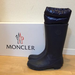 モンクレール(MONCLER)の送料無料 MONCLER ブーツ 38 HUNTER ダウンレッグウォーマー付き(ブーツ)