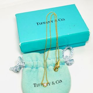 ティファニー(Tiffany & Co.)のティファニー K18 750 バイザヤード  ダイヤモンド ネックレス(ネックレス)