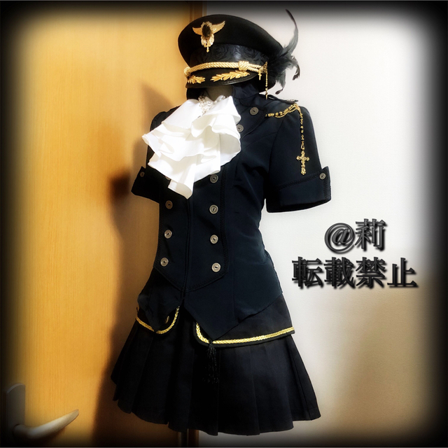 数量限定 -Lucifer-軍帽 ポリスハット カスタム軍帽 金 フェザー-