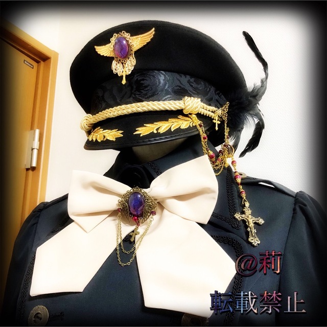 ATELIER BOZ - 数量限定 -Lucifer-軍帽 ポリスハット カスタム軍帽 金
