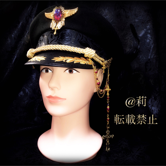 ATELIER BOZ - 数量限定 -Lucifer-軍帽 ポリスハット カスタム軍帽 金