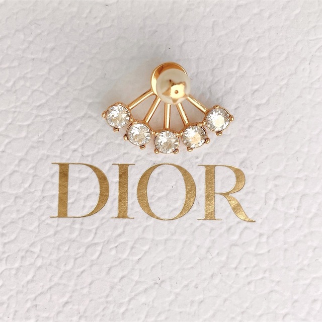 DIOR ディオール　クリスタル　パール　星　片耳　ピアス　イヤリング　極美品