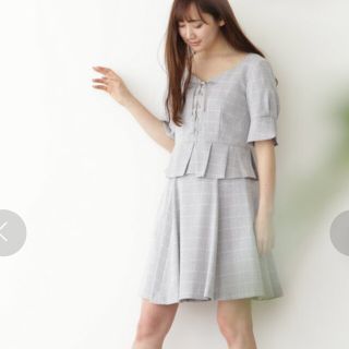 ジルバイ ジル スチュアート(JILL by JILLSTUART) レースアップ ひざ丈 ...