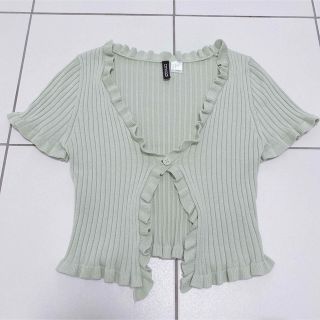 エイチアンドエム(H&M)のH&M カーディガン 半袖(カーディガン)