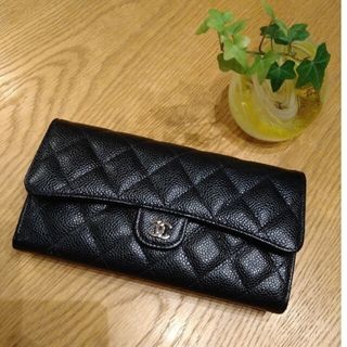 シャネル(CHANEL)の最終価格！CHANEL　長財布　キャビアスキン　AP0241(財布)