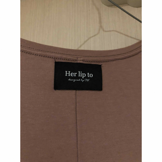 Her lip to(ハーリップトゥ)のherlipto Tシャツワンピース レディースのワンピース(ひざ丈ワンピース)の商品写真