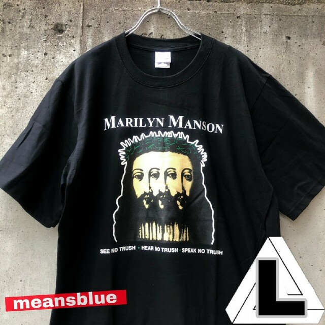 FEAR OF GOD(フィアオブゴッド)のＬ/半袖T/  marilynmanson ロックT メンズのトップス(Tシャツ/カットソー(半袖/袖なし))の商品写真