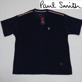 ポールスミス(Paul Smith)の【新品タグ付き】ポールスミス 半袖Tシャツストライプ メンズM ネイビー(Tシャツ/カットソー(半袖/袖なし))