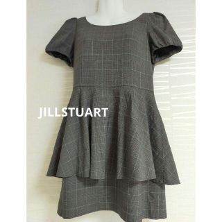 ジルスチュアート(JILLSTUART)のジルスチュアート グレンチェック ペプラム ワンピース(ひざ丈ワンピース)