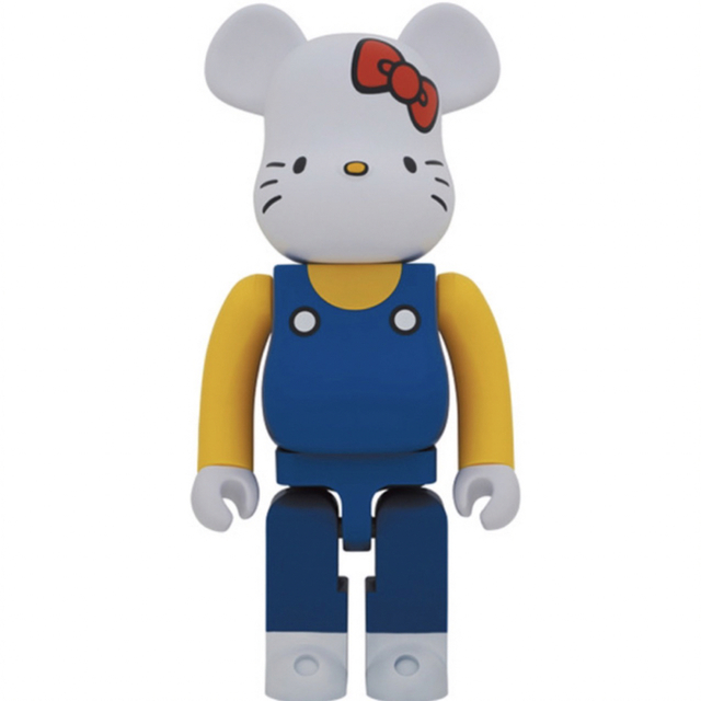 BE@RBRICK Hello Kitty  (青オーバーオール版) 1000％ エンタメ/ホビーのフィギュア(その他)の商品写真