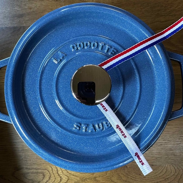 STAUB - 新品ストウブ 18cm ピコココット ルミナスブルー ラウンド