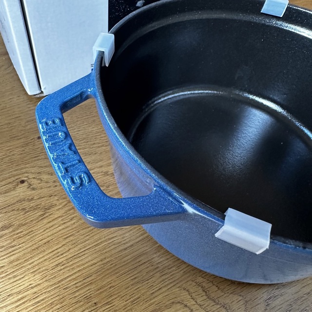 STAUB - 新品ストウブ 18cm ピコココット ルミナスブルー ラウンド