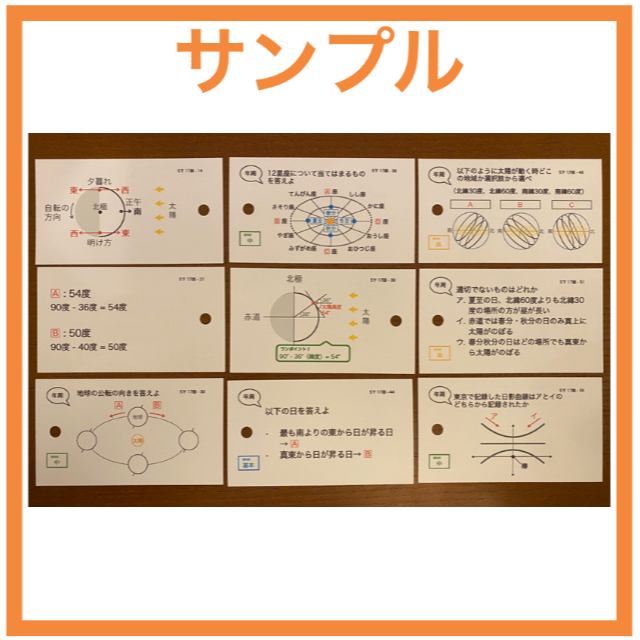 中学受験【5年下 社会・理科1-18回】 暗記カード 予習シリーズ 組み分け